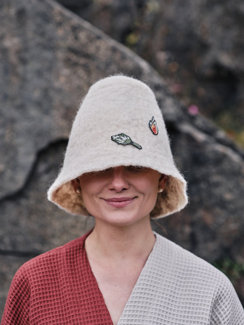 Nášivky - saunová metlička, oheň, pivo